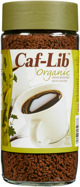 Caf-Lib Biologique Breuvage de Céréales avec Chicorée 150 g