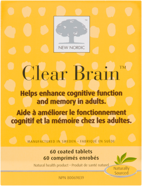 New Nordic Clear Brain 60 Comprimés Enrobés