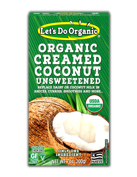 Let's Do Organic Crème de Noix de Coco Non-Sucrée Biologique 200g