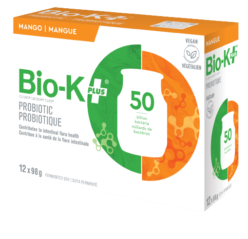 Bio-K+ Probiotique à boire - mangue - 12 pots