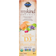 mykind Organics - Vitamine D3 végétalienne biologique en vaporisateur - Vanille
