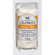 Celebrity Soft, Unripened Goat's Milk Cheese with Honey 21% M.F. 113 g