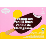 Coconut Bliss Frozen Dessert Bars Madagascan Vanilla Bean 3 Dipped Bars x 89 ml (267 ml)