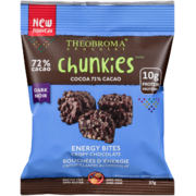 Theobroma Chocolat Chunkies Energy Bites Crispy Chocolate Cocoa 72 %