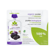 Bioitalia Organic Puree Plum and Prune 6 Pouches x 120 g (720 g)