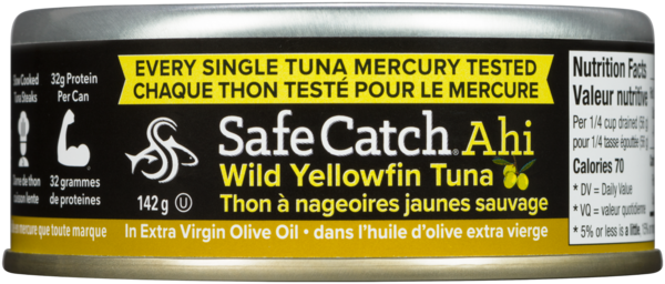 Safe Catch Thon à Nageoires Jaunes Sauvage Ahi 142 g