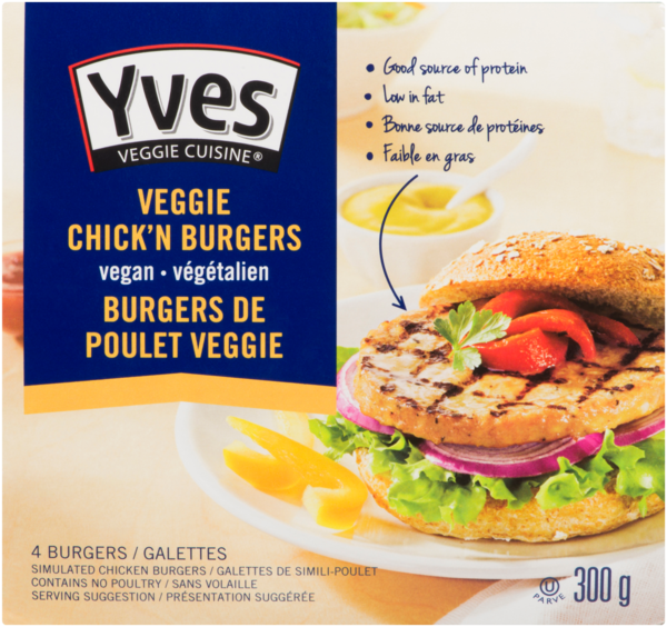 Yves Burger Poulet Pk 4 Veggie