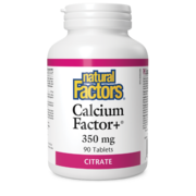 Natural Factors Calcium Factor+(MD) citrate 350 mg 90 comprimés