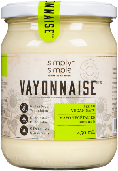 Simply Simple Vayonnaise Mayo Végétalien Sans Œufs 450 ml