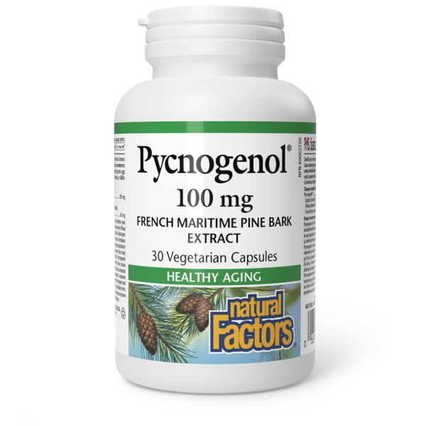 Natural Factors Pycnogenol  100 mg  30 capsules végétariennes