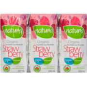 Natura Organic Strawberry Fortified Soy Beverage 200 ml