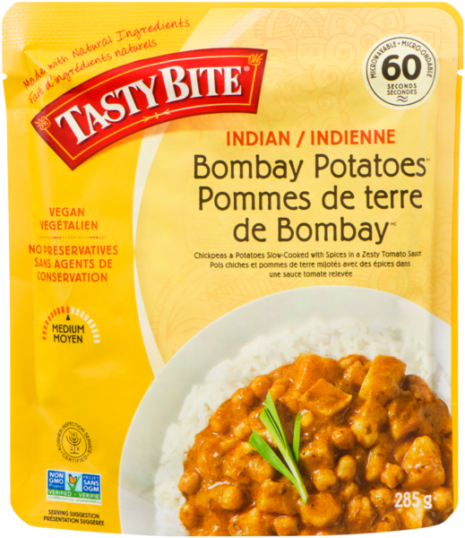 Tasty Bite Pommes de Terre de Bombay Indienne Moyen 285 g