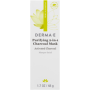 Derma E Purifying Activated Charcoal 2-in-1 Charcoal Mask 48 g