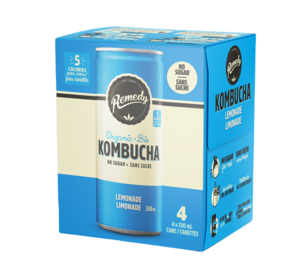 Remedy Kombucha Limonade (Canette) Bio 330Ml