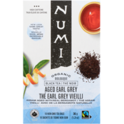 Numi Black Tea Aged Earl Grey Organic 18 Non GMO Tea Bags 36 g