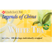 Uncle Lee's Tea Légendes de Chine Thé Blanc 100 Sachets Emballés Individuellement 150 g
