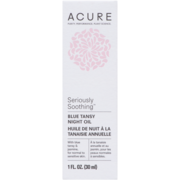 Acure Seriously Soothing Huile de Nuit à la Tanaisie Annuelle 30 ml