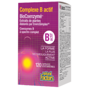 Natural Factors Complexe B actif BioCoenzymé 120 capsules végétariennes