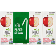 Kiju 100% Pure Apple Juice Organic 4 x 200 ml
