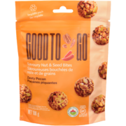 Good to Go Savoureuses Bouchées de Noix et de Grains Pacanes Piquantes 100 g
