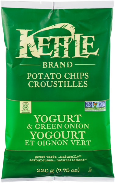 Kettle Brand Croustilles Yogourt et Oignon Vert 220 g
