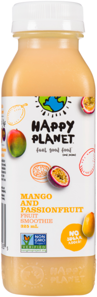 Happy Planet Smoothie aux Fruits Mangue et Fruit de la Passion 325 ml