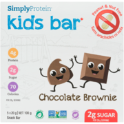 SimplyProtein Kids Bar Snack Bar Chocolate Brownie 5 x 20 g (100 g)