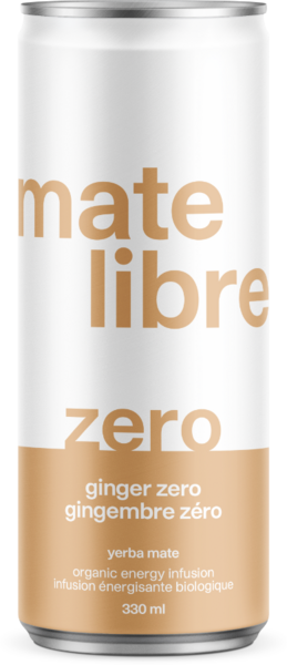 Mate Libre Infusion De Yerba Maté Gingembre Zéro (Cannette) Bio 330Ml