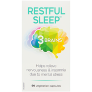 3 Brains® Restful Sleep, 3 Brains Vegetarian Capsules