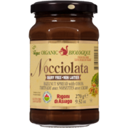 Rigoni di Asiago Nocciolata Tartinade Biologique aux Noisettes avec Cacao Non Laitier 270 g
