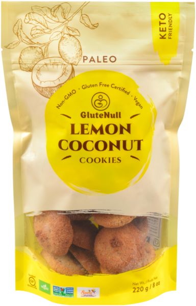 GluteNull Biscuits au Citron et à la Noix de Coco 220 g