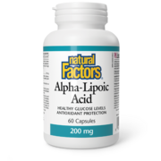 Natural Factors Acide alpha-lipoïque 200 mg 60 capsules