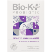 Bio-K Plus Probiotic Sparkling Water Blueberry Pomegranate Organic