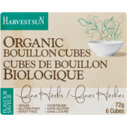 Harvest Sun Cubes de Bouillon Biologique Saveur Fines Herbes 6 Cubes 72 g