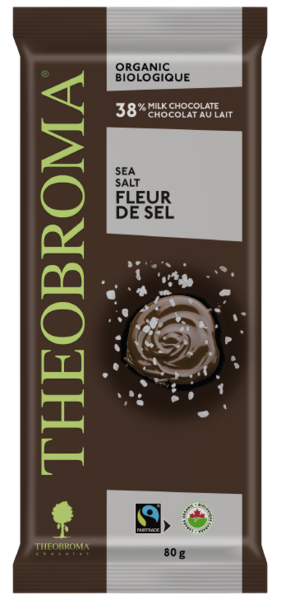 Theobroma  38 % Chocolat au Lait Fleur de Sel Biologique 