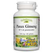 Natural Factors Panax Ginseng 100 mg 60 gélules