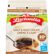 Lactantia Half & Half Cream 10% M.F. 237 ml