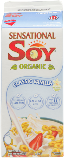 Sensational Soy Organic Classic Vanilla Fortified Soy Beverage 1.89 L