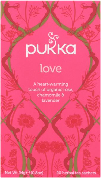 Pukka Love Organic 20 Herbal Tea Sachets 24 g