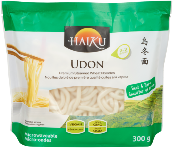 Haiku Nouilles de Blé de Première Qualité Cuites à la Vapeur Udon 300 g