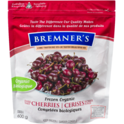 Bremner's Frozen Organic Dark Tart Cherries 600 g