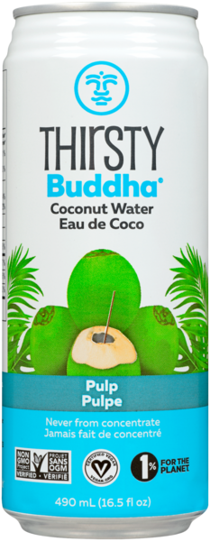 Thirsty Buddha Eau De Noix De Coco Gazéifiée - Avec Pulpe