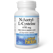 Natural Factors N-acétyl-L-cystéine 600 mg 60 capsules végétariennes