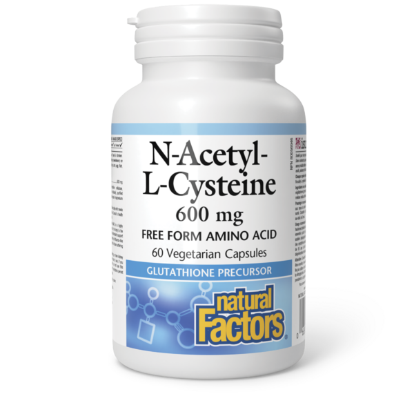 Natural Factors N-acétyl-L-cystéine  600 mg  60 capsules végétariennes