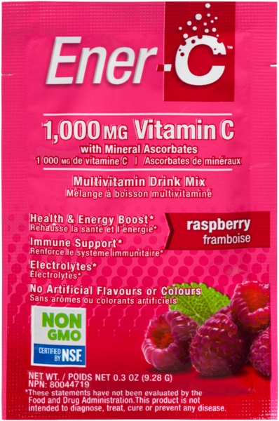 Ener-C Mélange à Boisson Multivitaminé Framboise 9.28 g