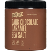 Righteous Small Batch Gelato Dark Chocolate Caramel Sea Salt 562 ml