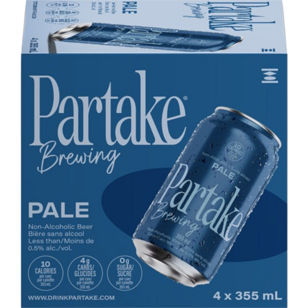 Partake Bière Sans Alcool Pale Ale 4X355Ml