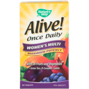Nature's Way Alive Women's Multi Maximum Potency with 26 Fruits and Vegetables 60 Tablets