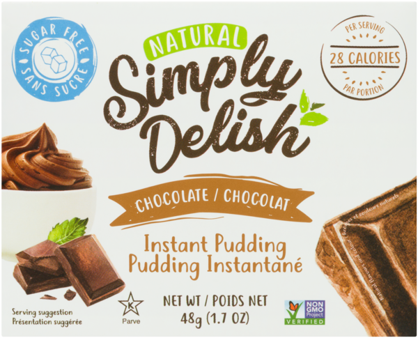 Simply Delish Pudding Instantané Chocolat 48 g