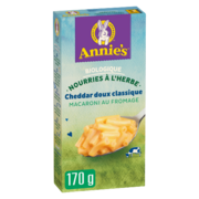 Annie's Homegrown Nourries à l'Herbe Cheddar Doux Classique Macaroni au Fromage 170 g